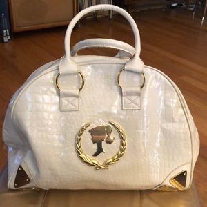 Patricia Field for Barbie white weekender bag.